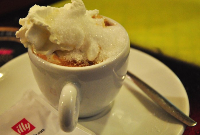 the coffee. Italian, too!