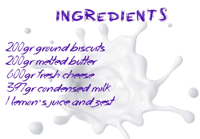 cheesecake ingredients