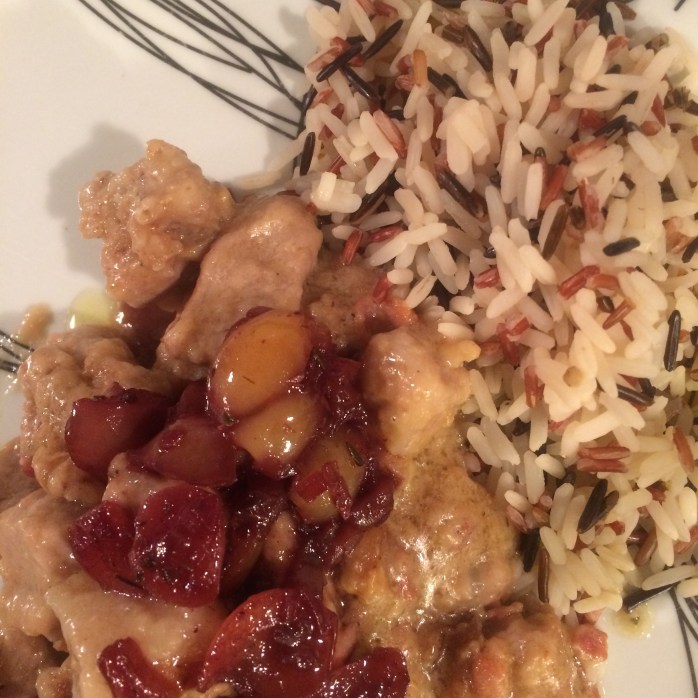 Pork loin with cherry sauce. Have you ever wondered what to do with those unripe cherries you have? This recipe is easy, original and absolutely delicious!