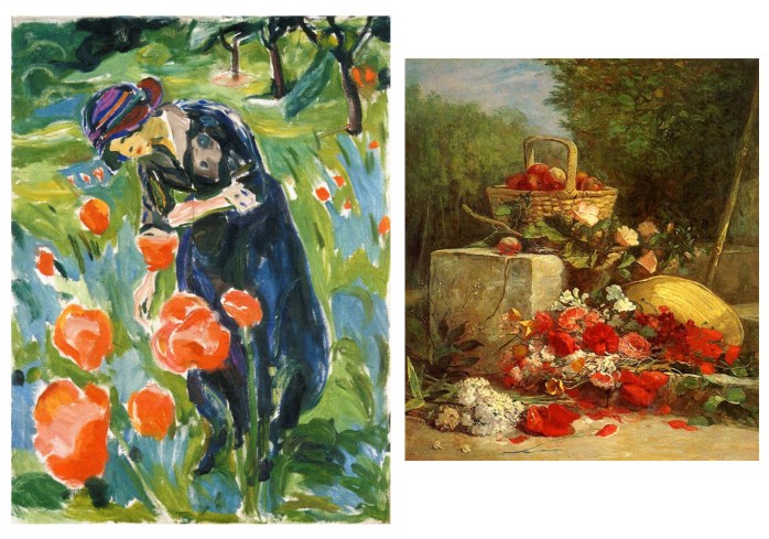 munch boudin poppy painting