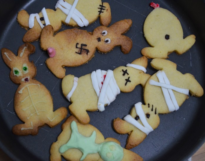 halloween zombie bunny biscuit cookie